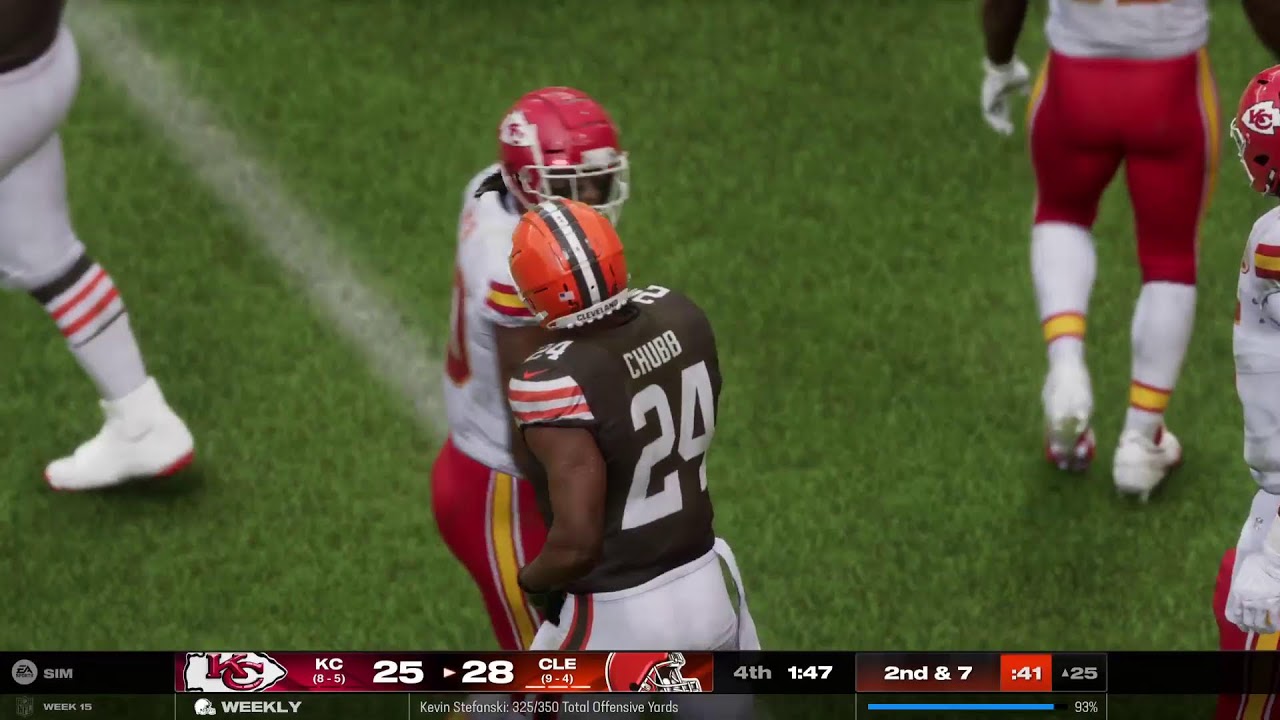 Madden 25 week 14 Browns @ Steelers