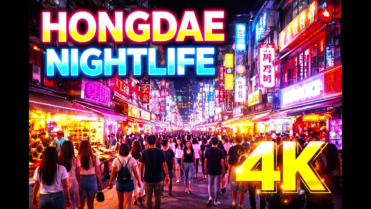 Hongdae Street | Seoul | South Korea 2026 | Night Walk in 4K