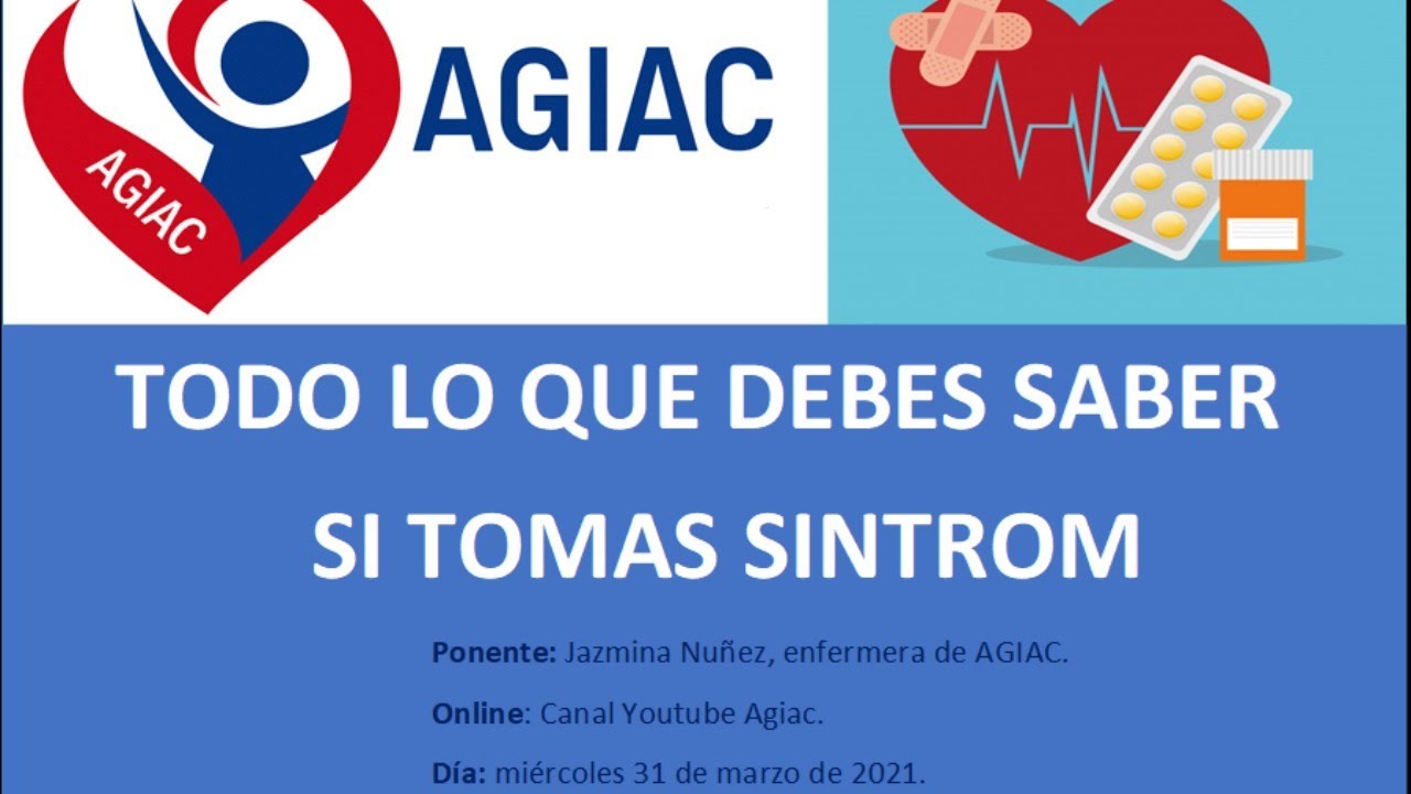 TODO LO QUE DEBES SABER SI TOMAS SINTROM