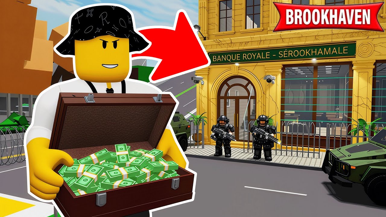 JE CONTRÔLE LA BANQUE SUR BROOKHAVEN ROBLOX