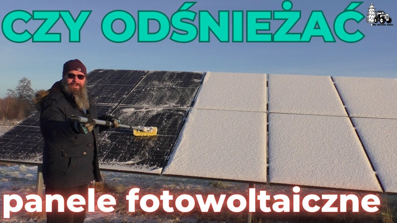 Czy i jak odśnieżać panele fotowoltaiczne, czy się to opłaca i czy warto
