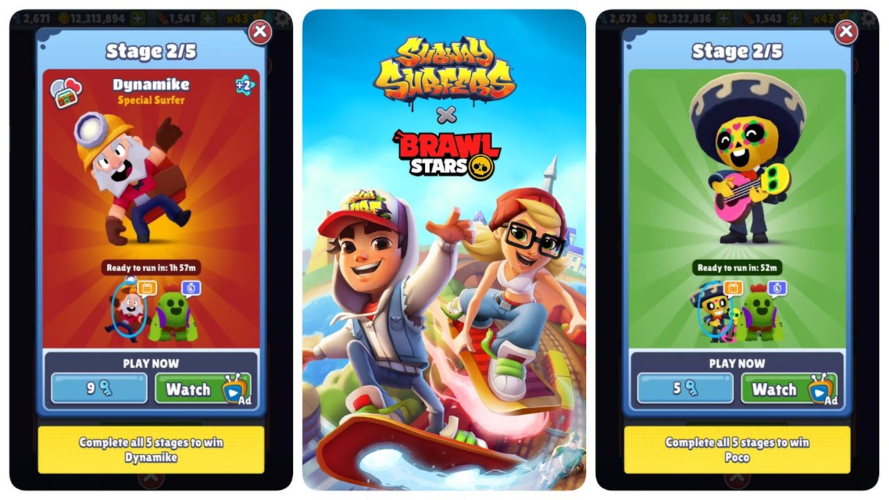 Subway Surfers Brawl Stars 2025 vs No Floor Challenge Floor is Lava vs Plant invasion