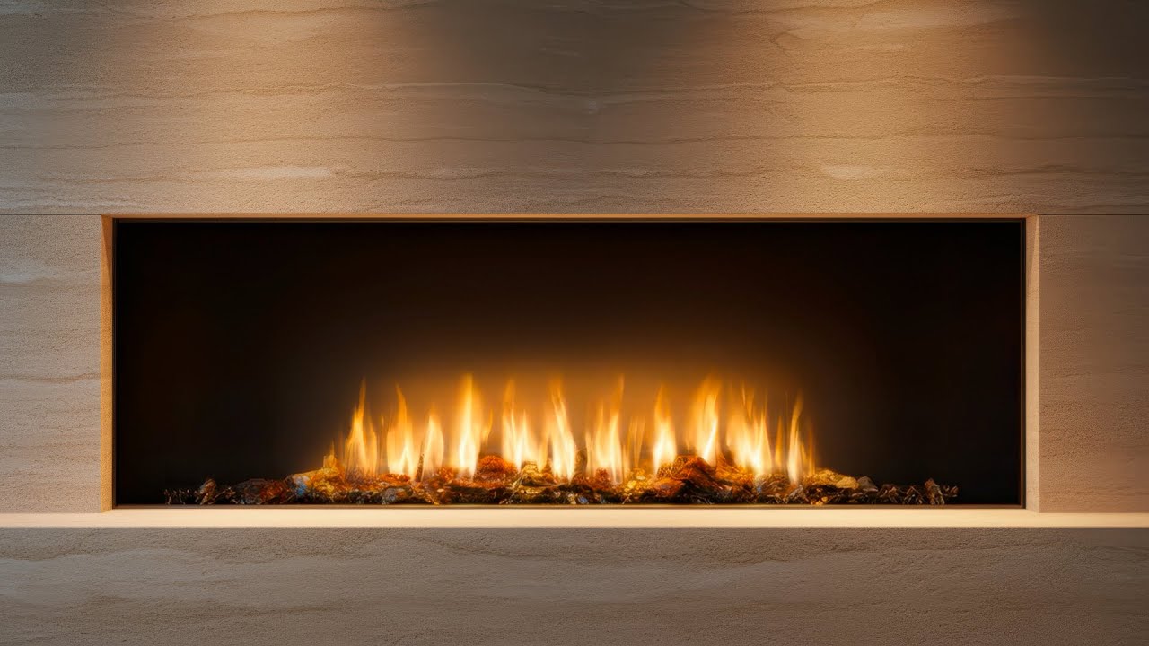 Sandstone (Fine Grain) Fireplace | Luxury Fireplace Ambience | 2 Hours