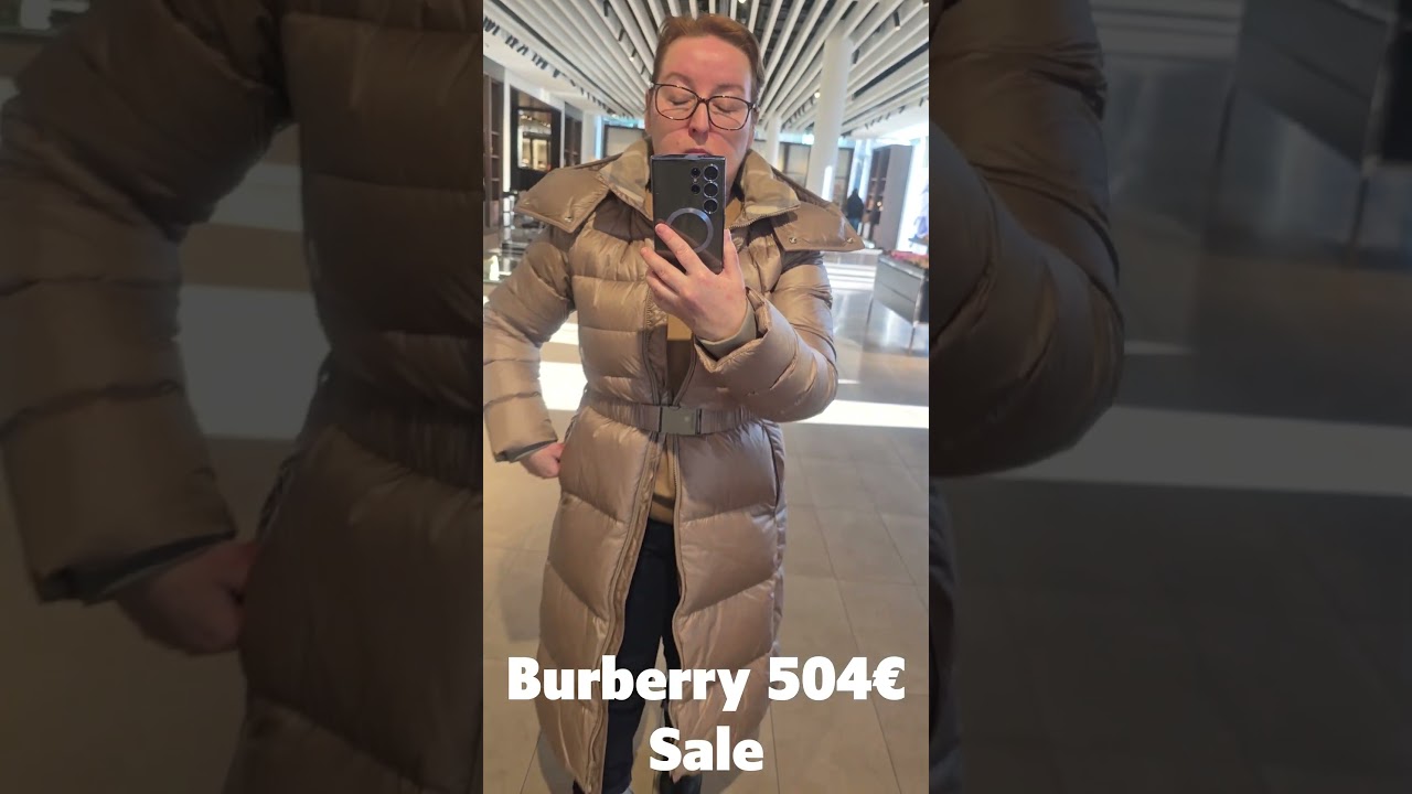 Outlet Metzingen выбираем пуховик на скидках Burberry 