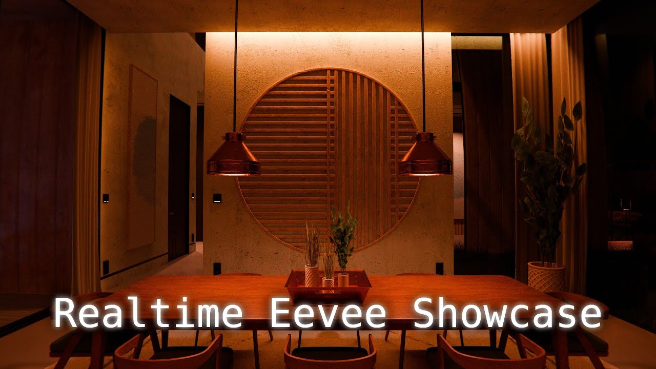 Blender Eevee Realtime Showcase | Modern Modular House 7