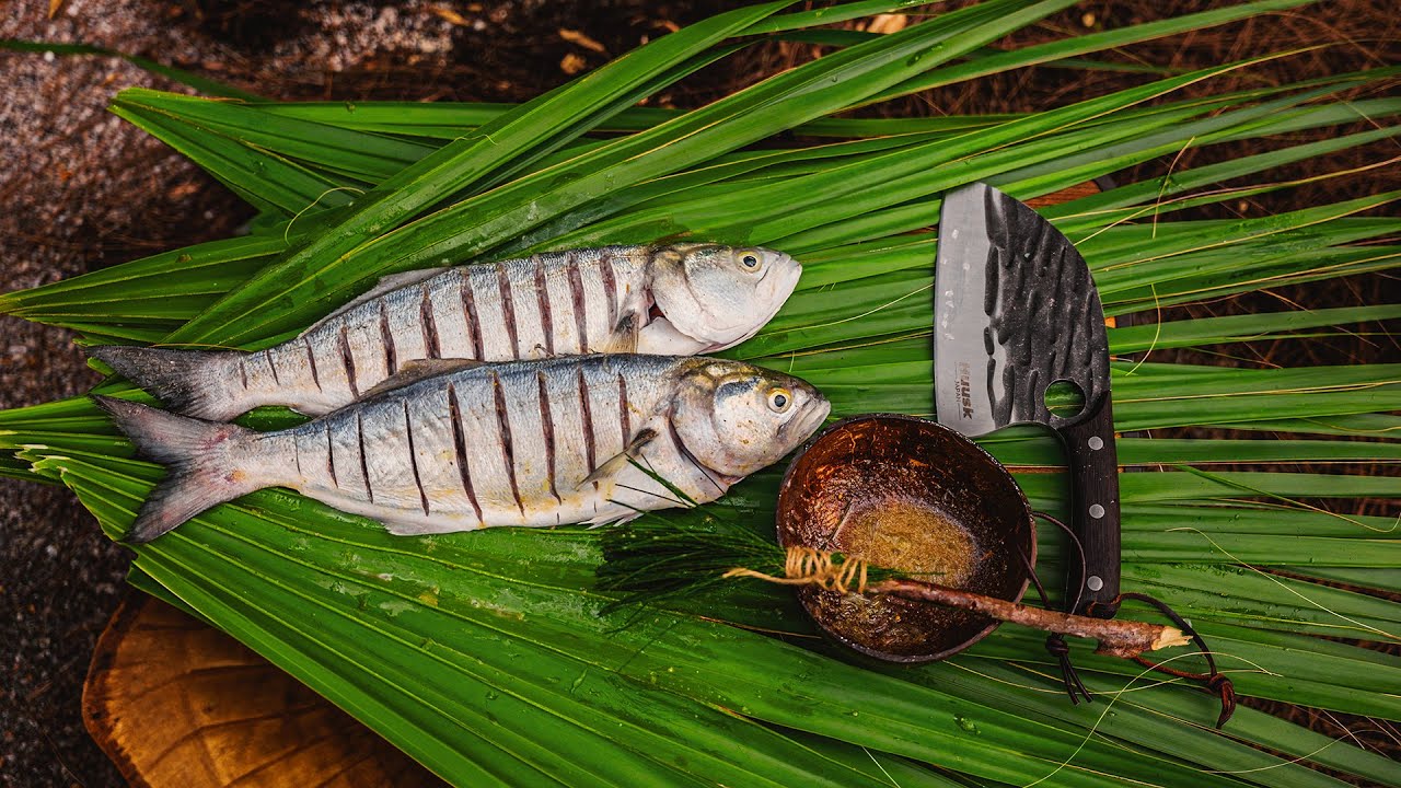 Algo Nunca Visto Cardume com 200 Mil Peixes, Pesquei e Assei