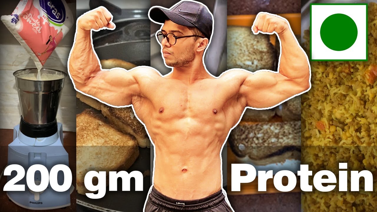 Full day of eating on lean bulk | 2800 Calories | 200 gm protein | vegetarian