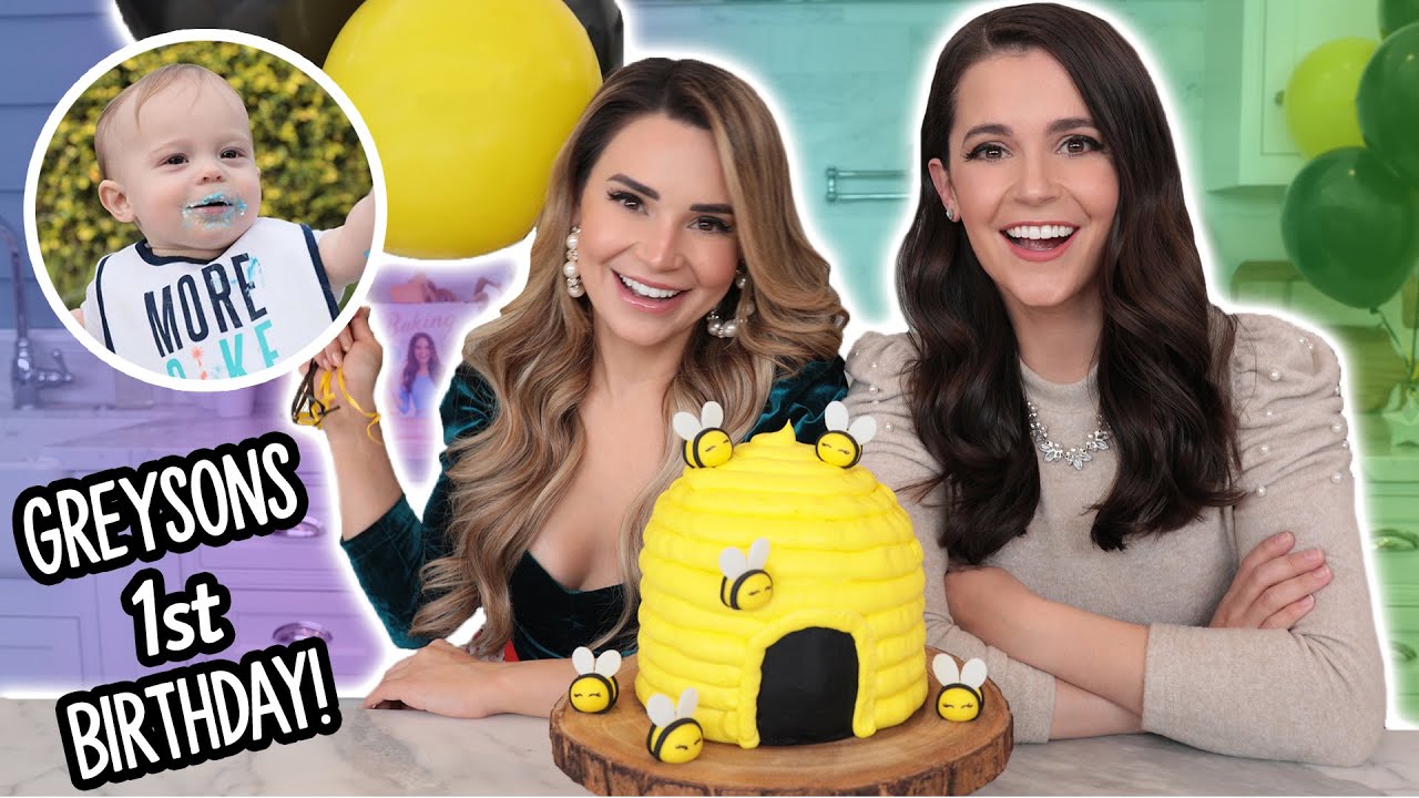 Greyson's FIRST BIRTHDAY Special! - Bee Hive Cake w/ My Sister!