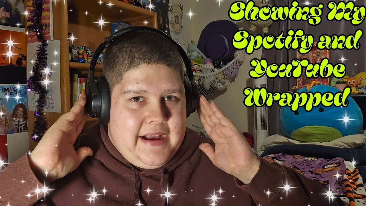 ASMR-видео, демонстрирующее мой Spotify и YouTube в обернутом виде.