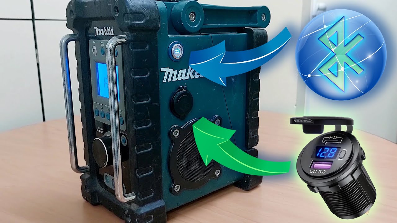 MAKITA BMR100 Job Site Radio (add fast charging module and Bluetooth function)