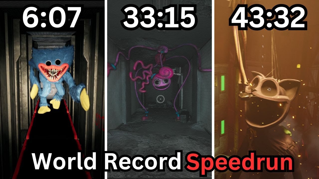 Poppy Playtime: Chapter 1,2,3-World Record Speedrun(Glitchless)
