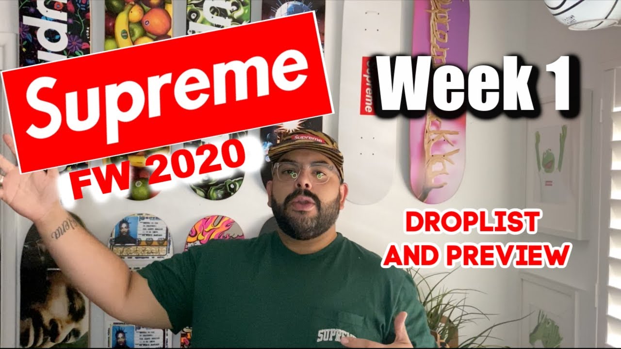 Supreme FW20 Week 1