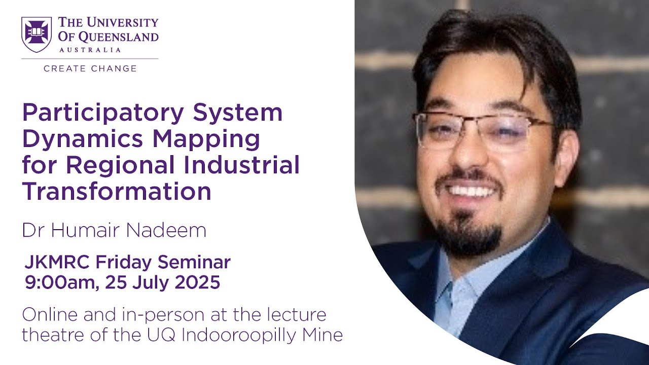 JKMRC Friday Seminar 2025: Participatory System Dynamics Mapping for Regional Transformation