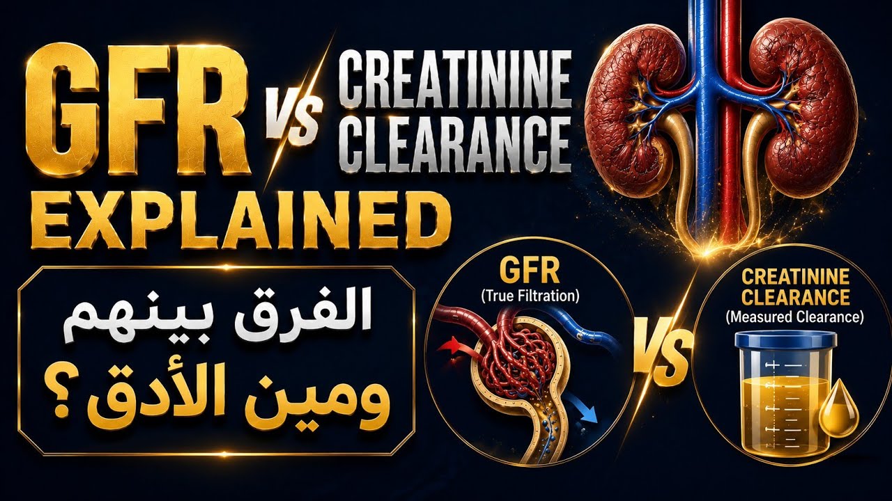 E30. GFR & Creatinine clearance يا ترى مين الافضل وايه الفرق بينهم