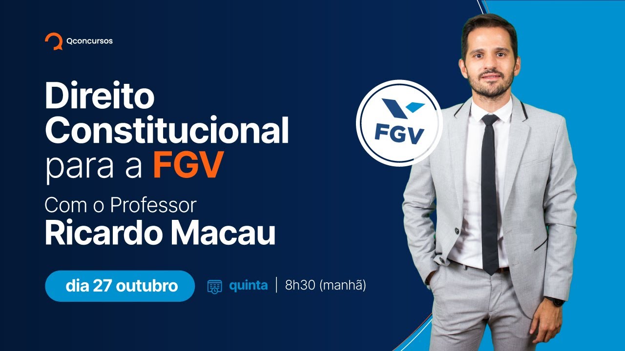 Aula de Direito Constitucional para a FGV, com o prof. Ricardo Macau