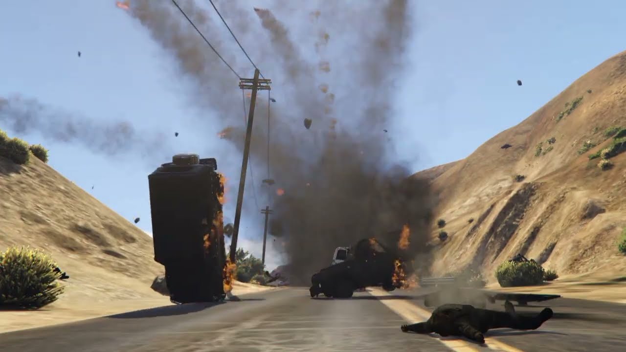 Iran Fighter jet & War helicopter's brutal attack destroyed Israeli President House in gta v