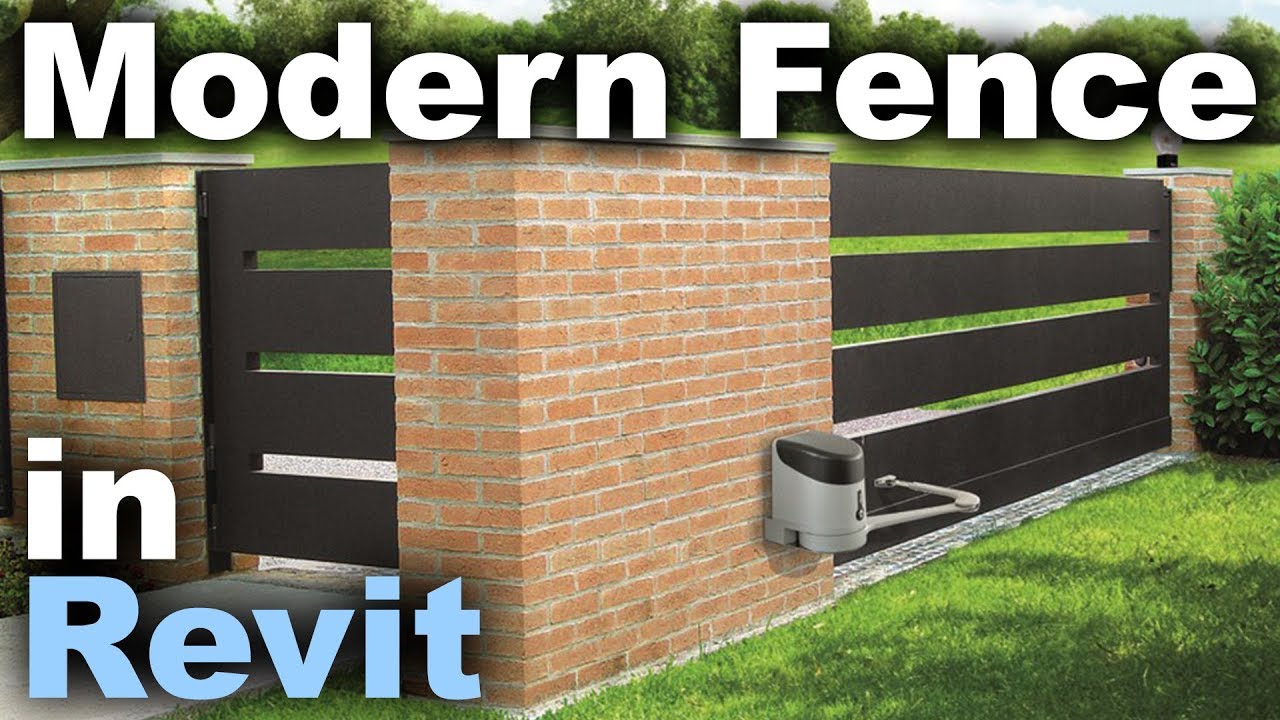 Modern Fence in Revit Tutorial
