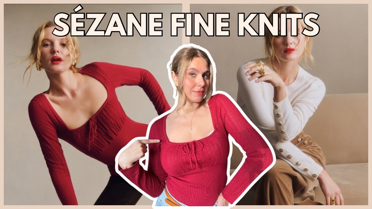 Достойны ли трикотажные изделия Sézane FINE KNITS? Примерка одежды среднего размера.