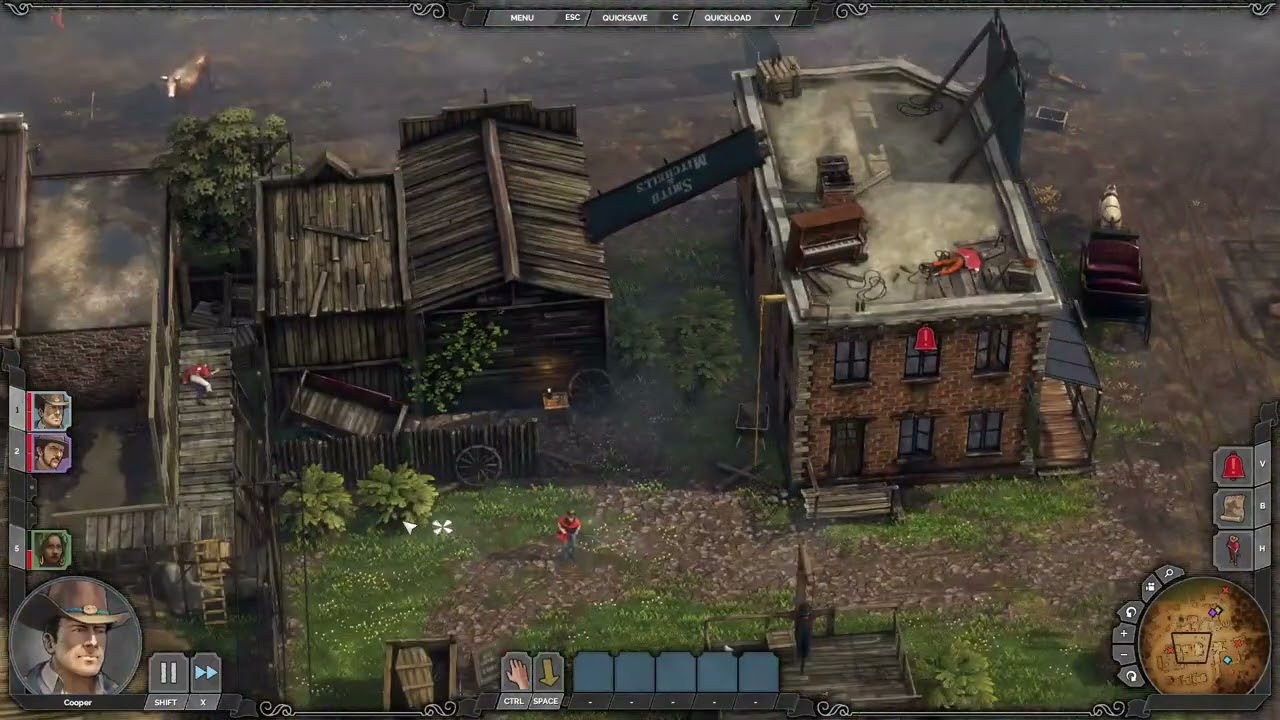 Desperados III Baron's Challenge Three Men with No Name speedrun (obsolete)