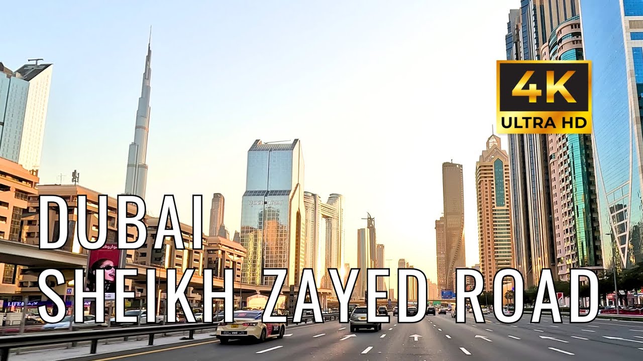 Dubai Sheikh Zayed Road 4K