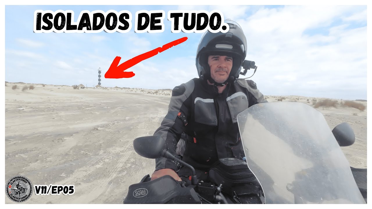 ESSE Lugar ASSUSTA Pela SOLIDÃO, FAROL ISOLADO. viagem de moto maior praia do mundo, praia CASSINO.