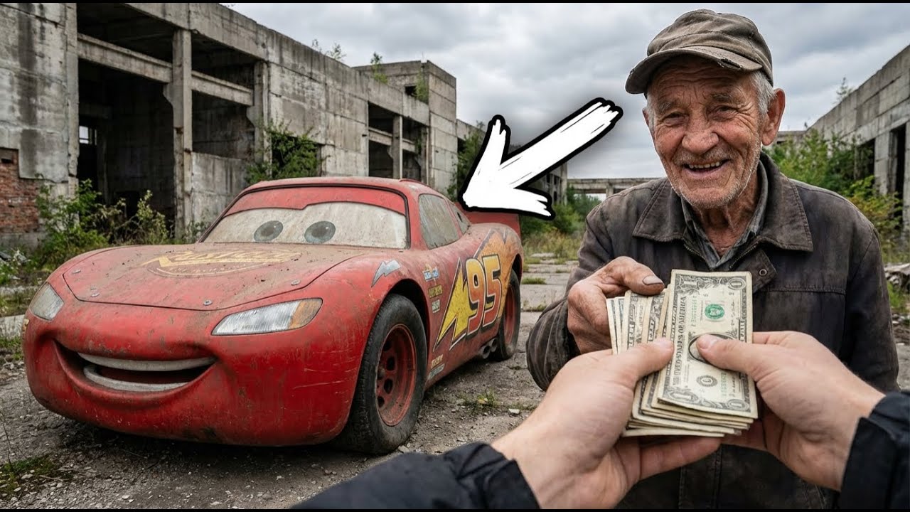 POV ASMR Car Restoration  2006 Lightning McQueen Forgotten at Abandoned Power Plant — $450 Deal