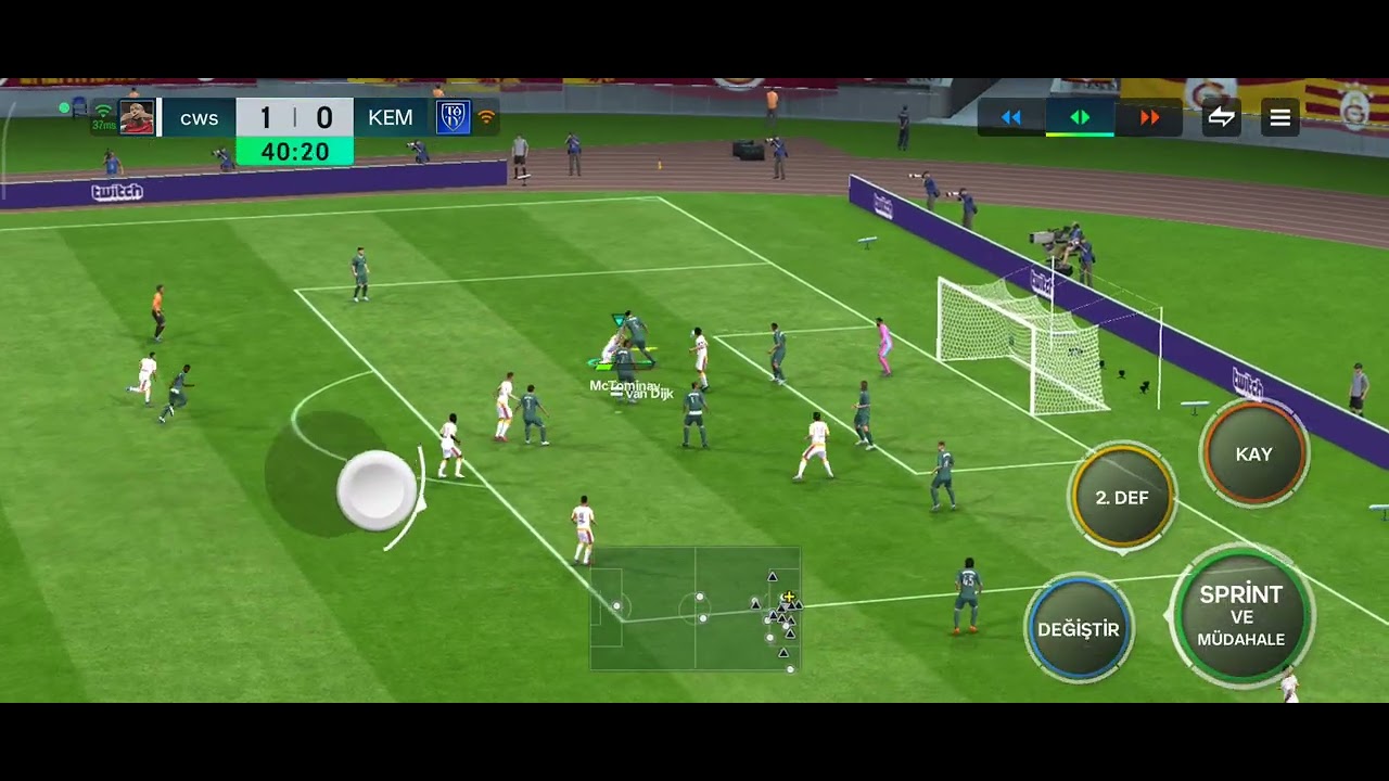 @artiktekfutboledityok ile maçımız