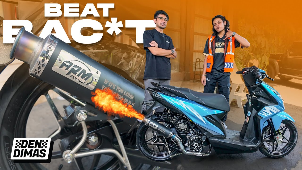 KNALPOT BEAT TIDAK RAMAH TETANGGA‼️ Belajar Modif Honda Beat Ala Citayem