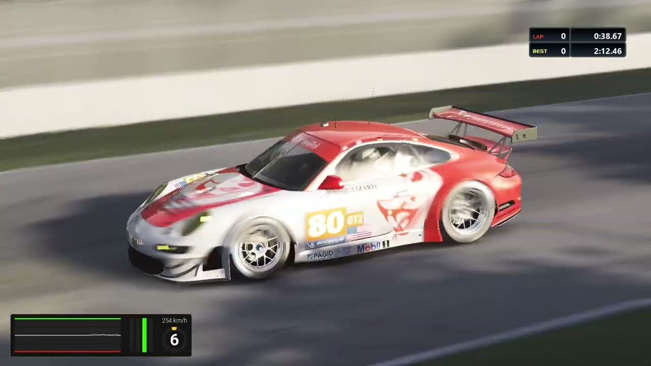 Porsche gt2 ALMS - road america 
