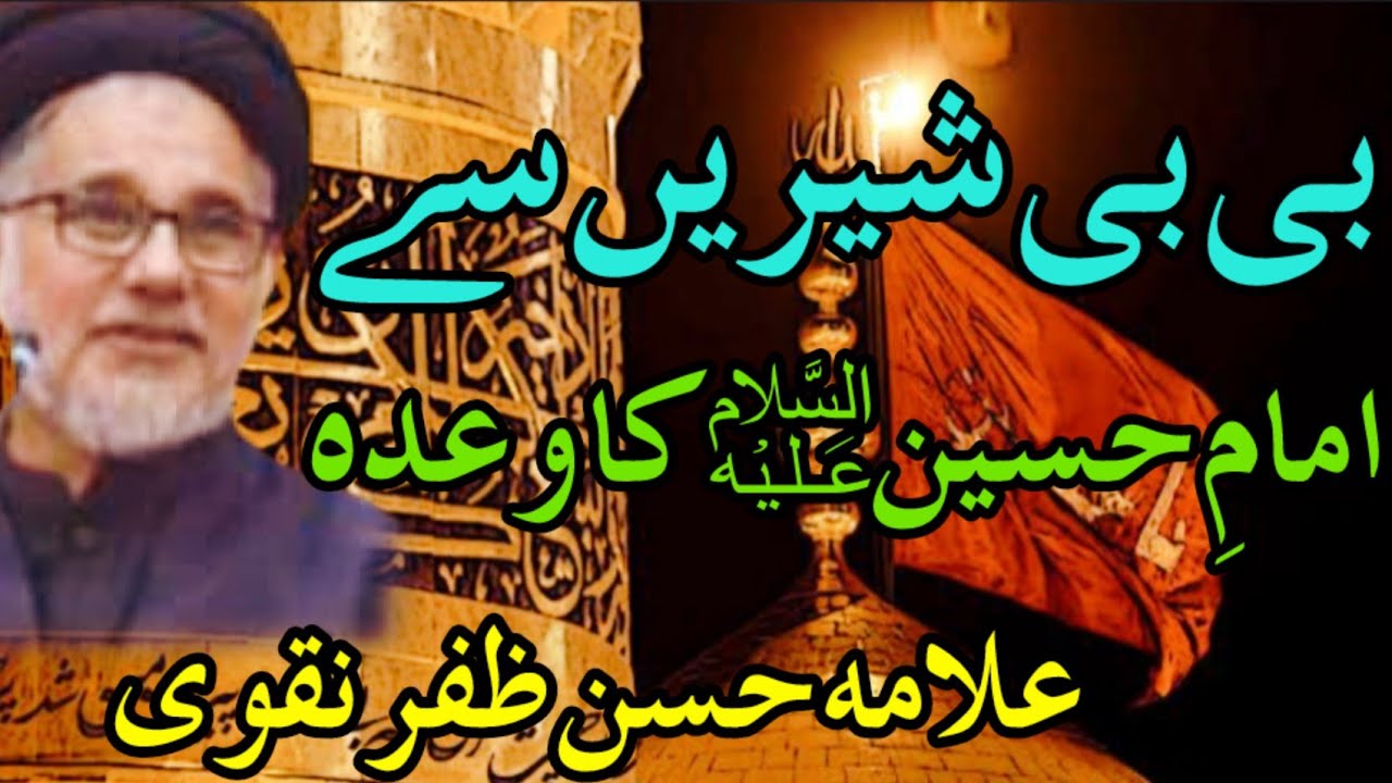 Bibi Sheeren se Imam Hussain a.s ka Wada | Allama Hassan Zafar Naqvi |