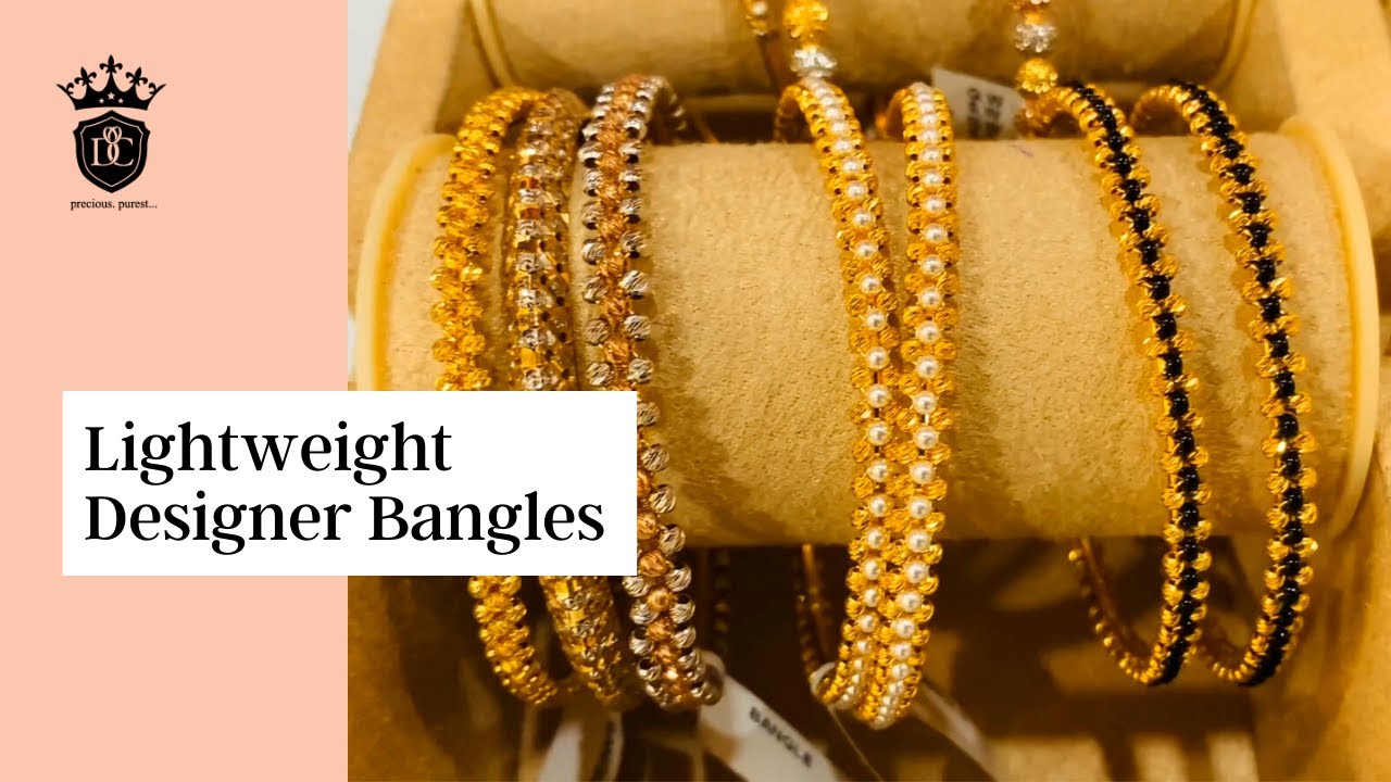 Lightweight Designer Bangles | Latest, Trendy & Fancy Gold Jewellery Collections