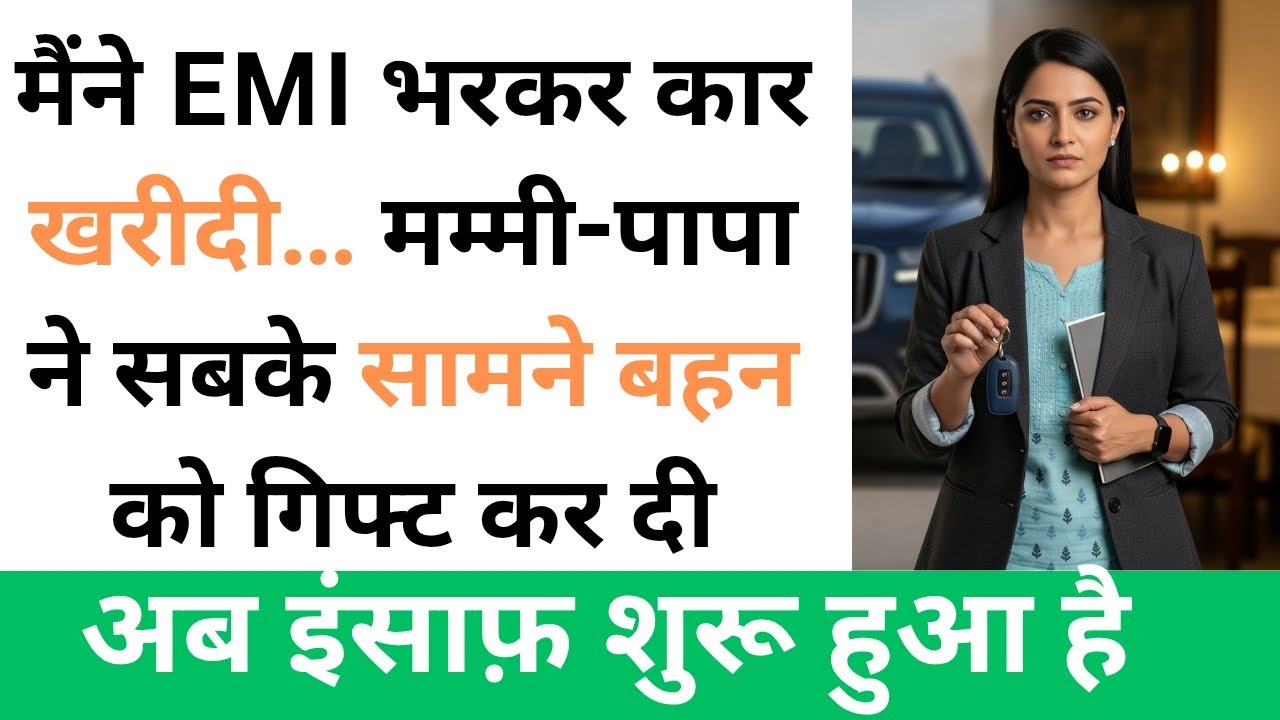 मेरी EMI की कार, मम्मी-पापा ने बहन को गिफ्ट कर दी | Family Boundaries Story