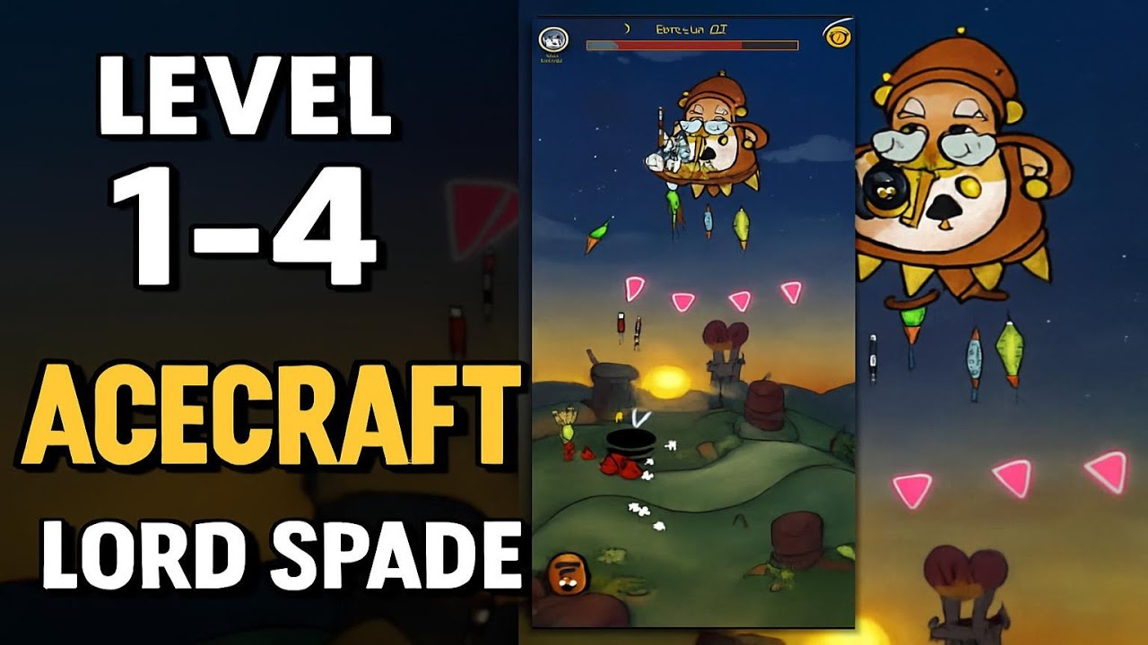 Уровни 1-4 &mdash; Лорд Пик | ACECRAFT | Прохождение, Геймплей, Без комментариев, Android
