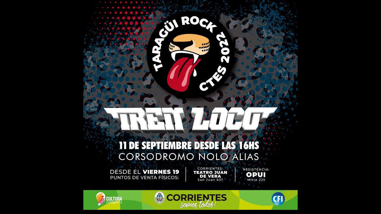 TREN LOCO Full show! 11/9/2022 #taraguirock #corrientescapital
