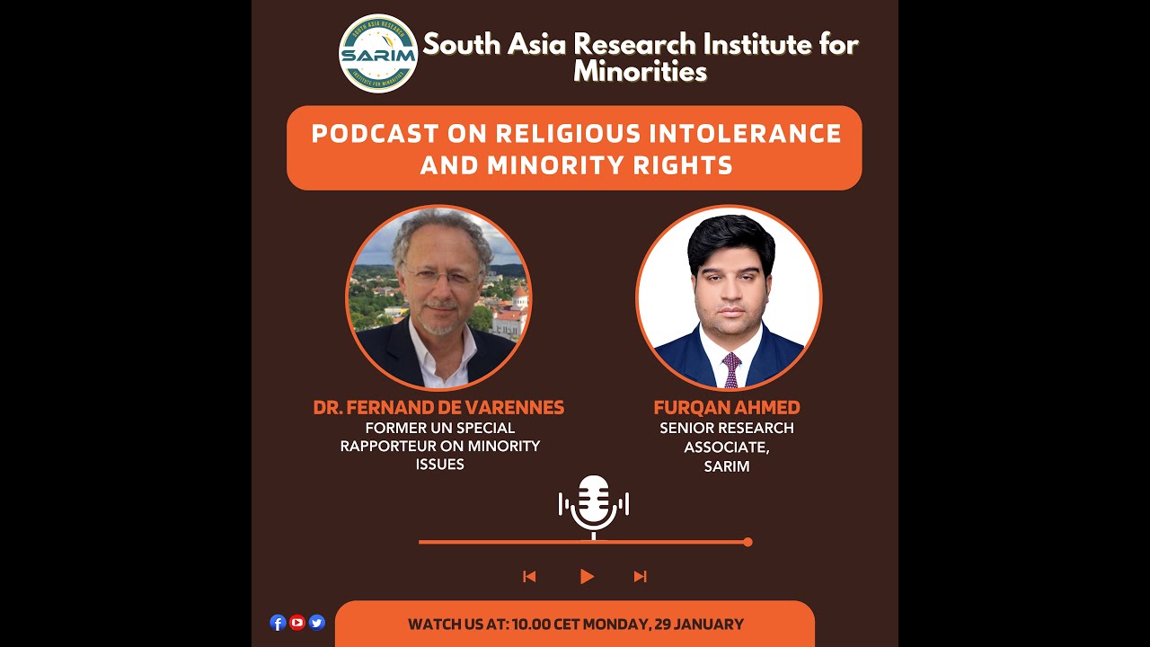 Podcast on Religious Intolerance and Minority Rights with Dr. Fernand De Varennes