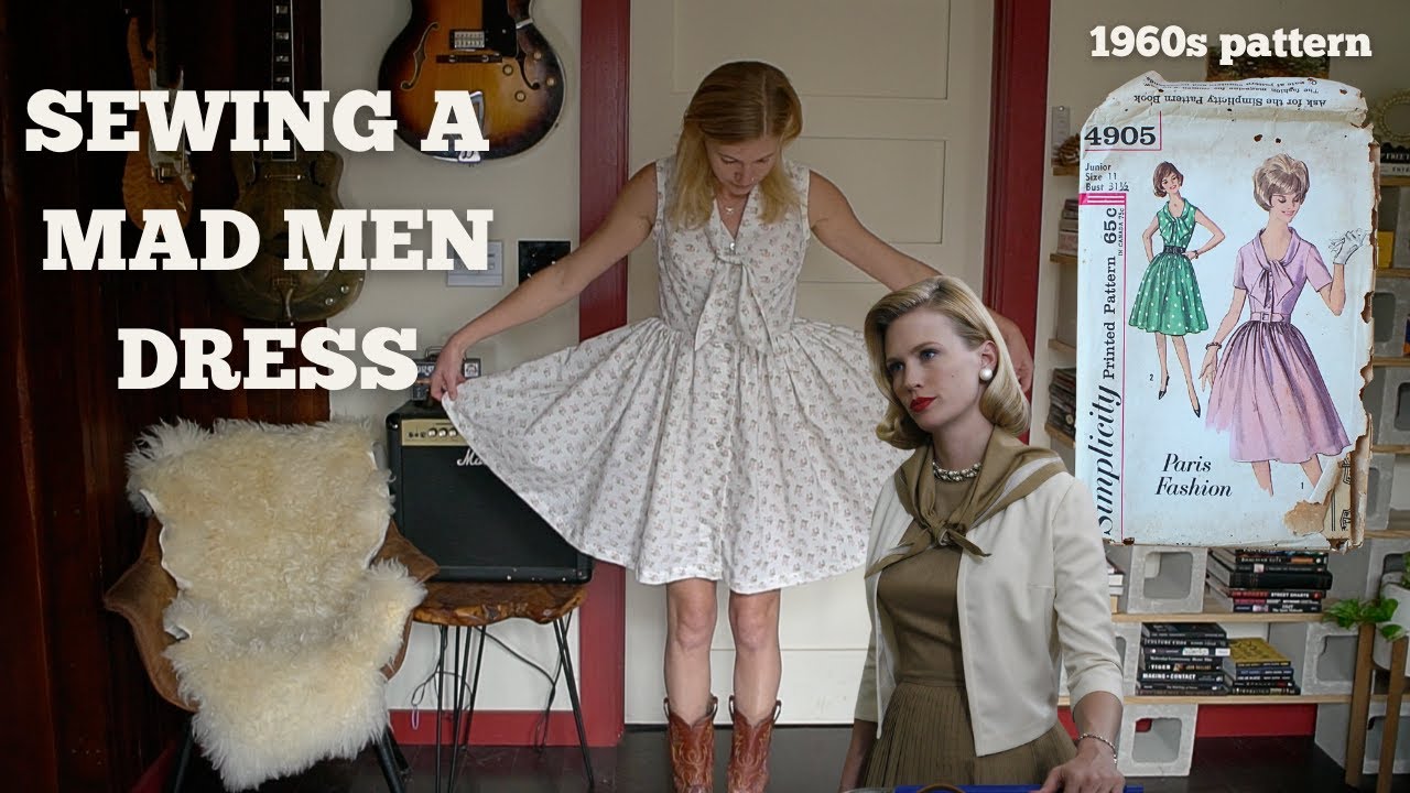 Sewing a Mad Men Dress (1960s Dress Pattern)