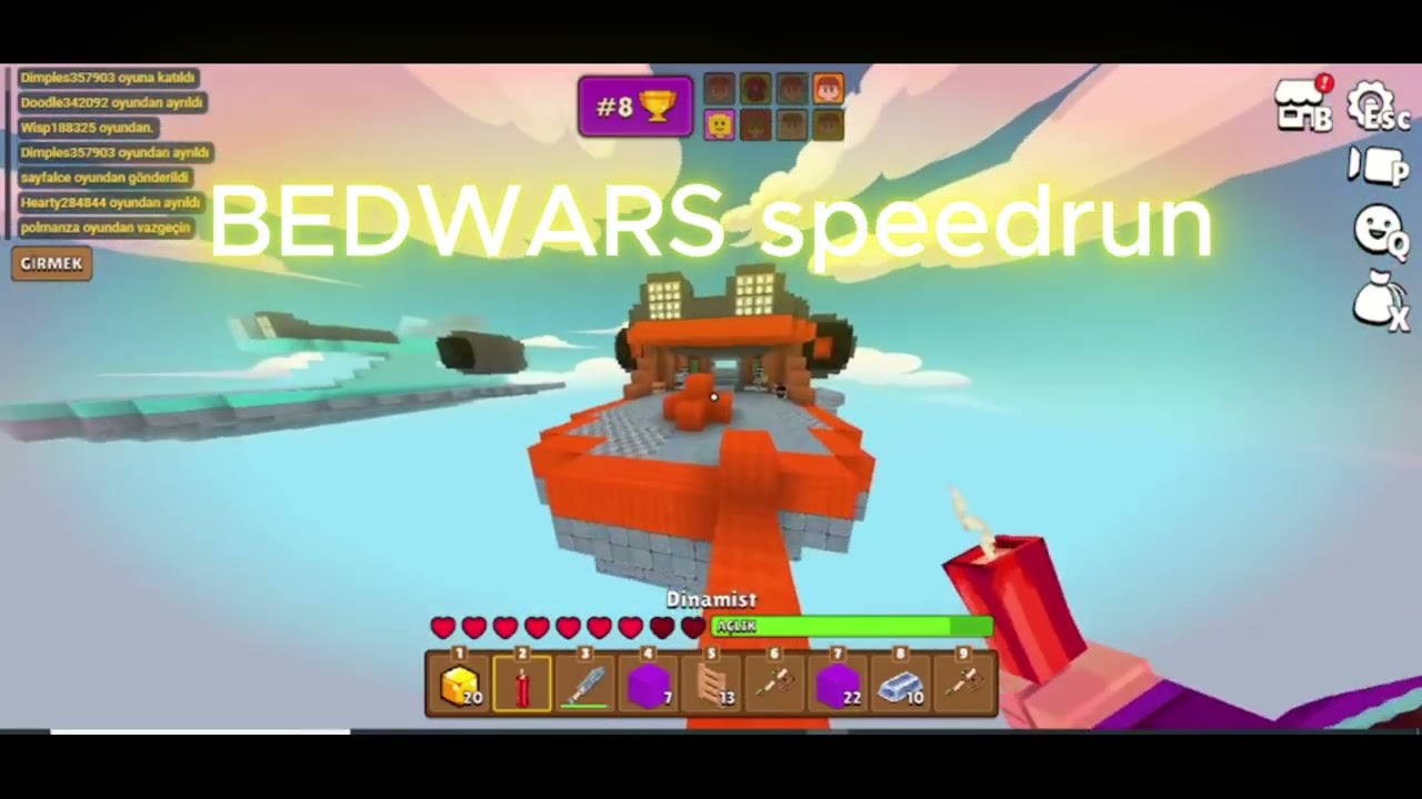minefun bedwars speedrun.8