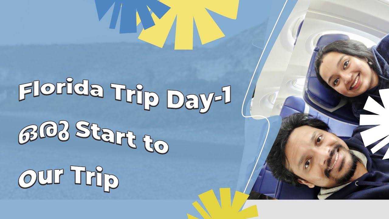 Day 1 of Our Trip 🧳 | Travel Begins | Florida, Here We Come! #malayalamvlog #usatravelvlog