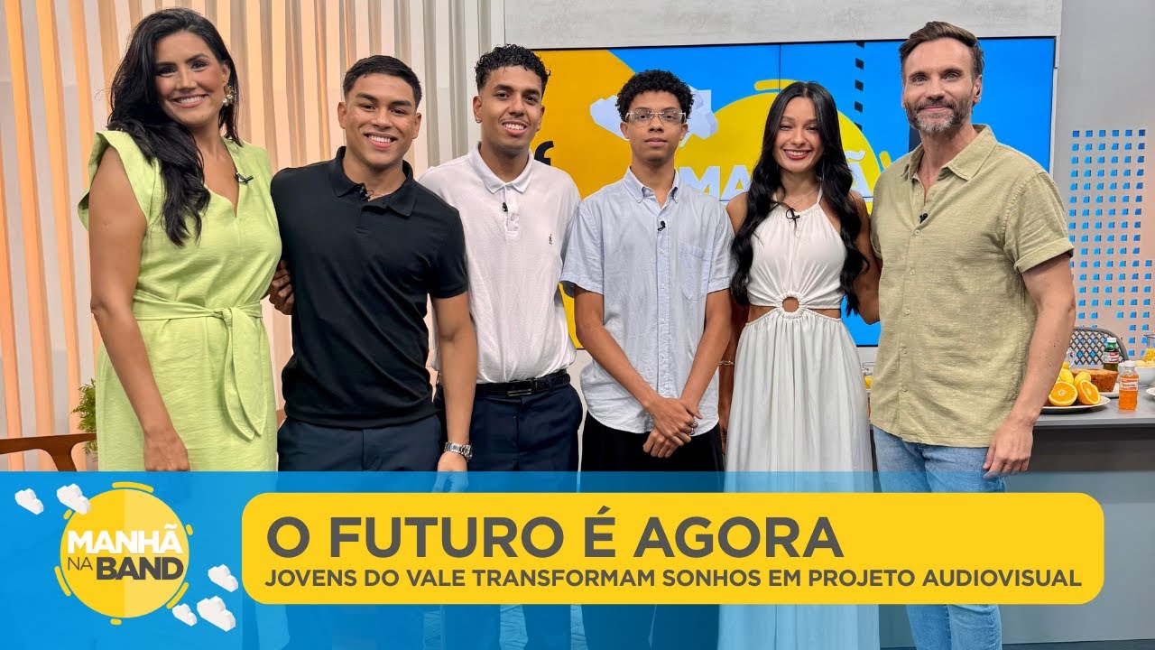 O Futuro É Agora: jovens do Vale transformam sonhos em projeto audiovisual| MANHÃ NA BAND