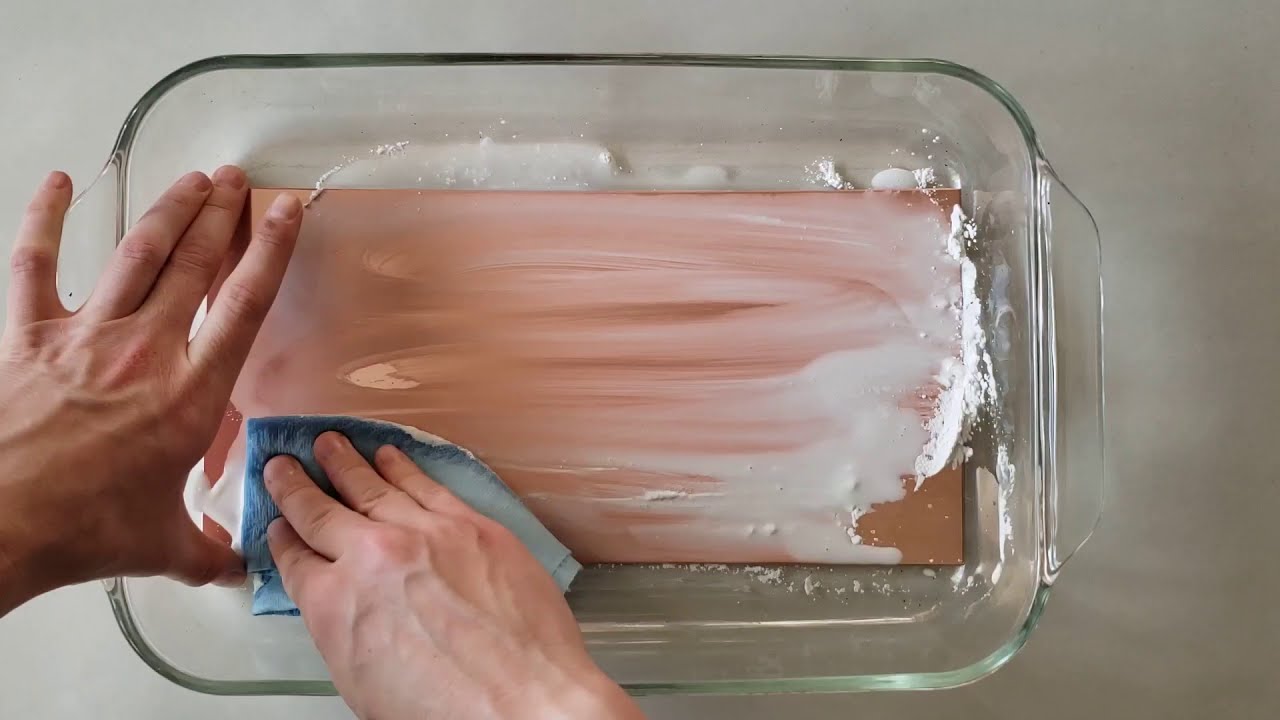 Degreasing a Copper Plate