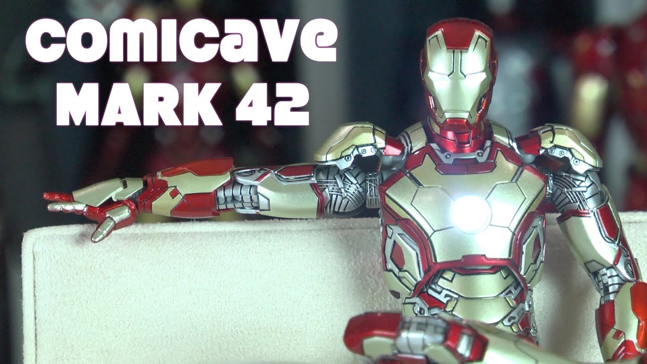Comicave Studios die-cast Iron Man 3 1/12 scale Mark 42 suit SDCC edt.