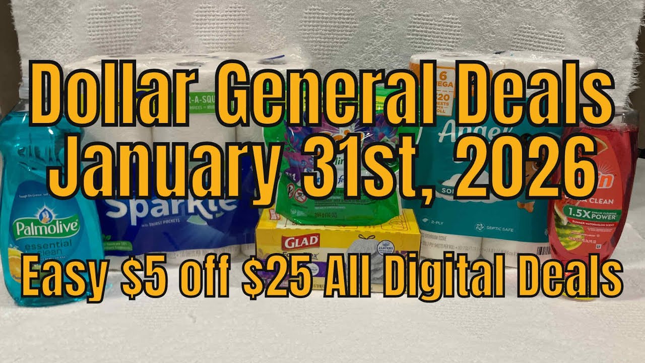31.01.2026 - Скидка 5 долларов при покупке на сумму от 25 долларов в Dollar General по купонам на...