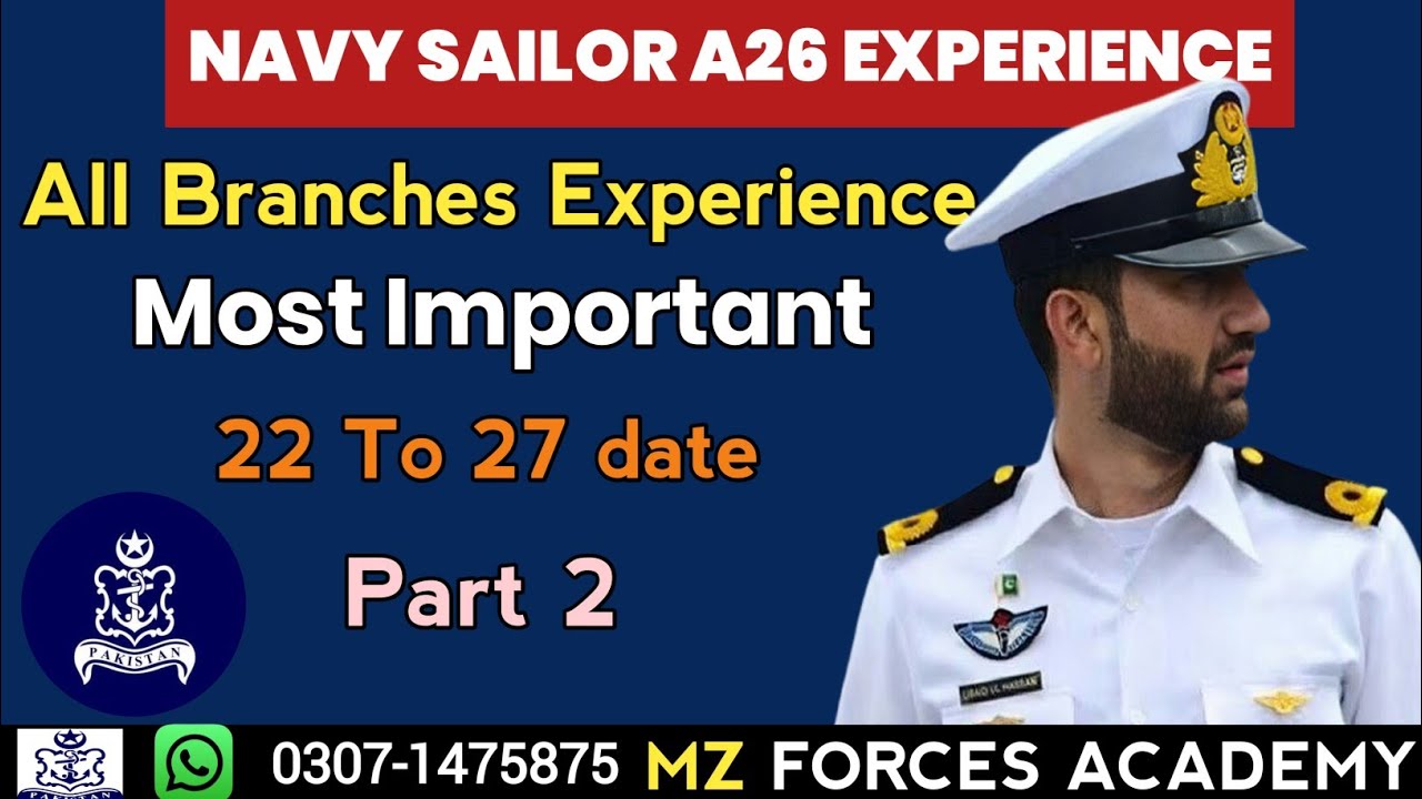 “Navy Sailor A26 Exam 2025 | Real Experience & Most Important MCQs | Part 2”