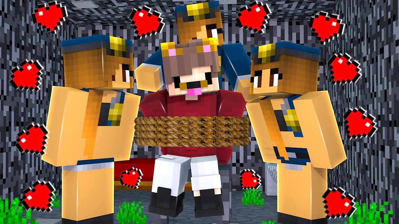 AS POLICIAIS DE BIQUINI MAIS LINDAS SE JUNTARAM E ME ENCHERAM DE BEIJOS NO MINECRAFT
