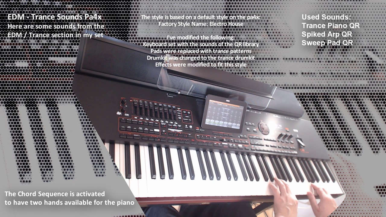Korg Pa4x EDM & Trance Sounds QR