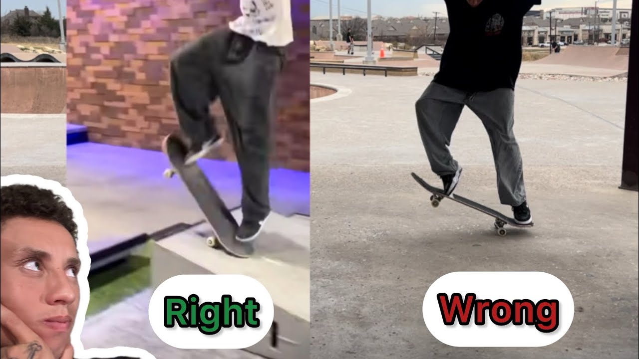 I did 💯 kickflips the WRONG way!!!(keep it 💯 )