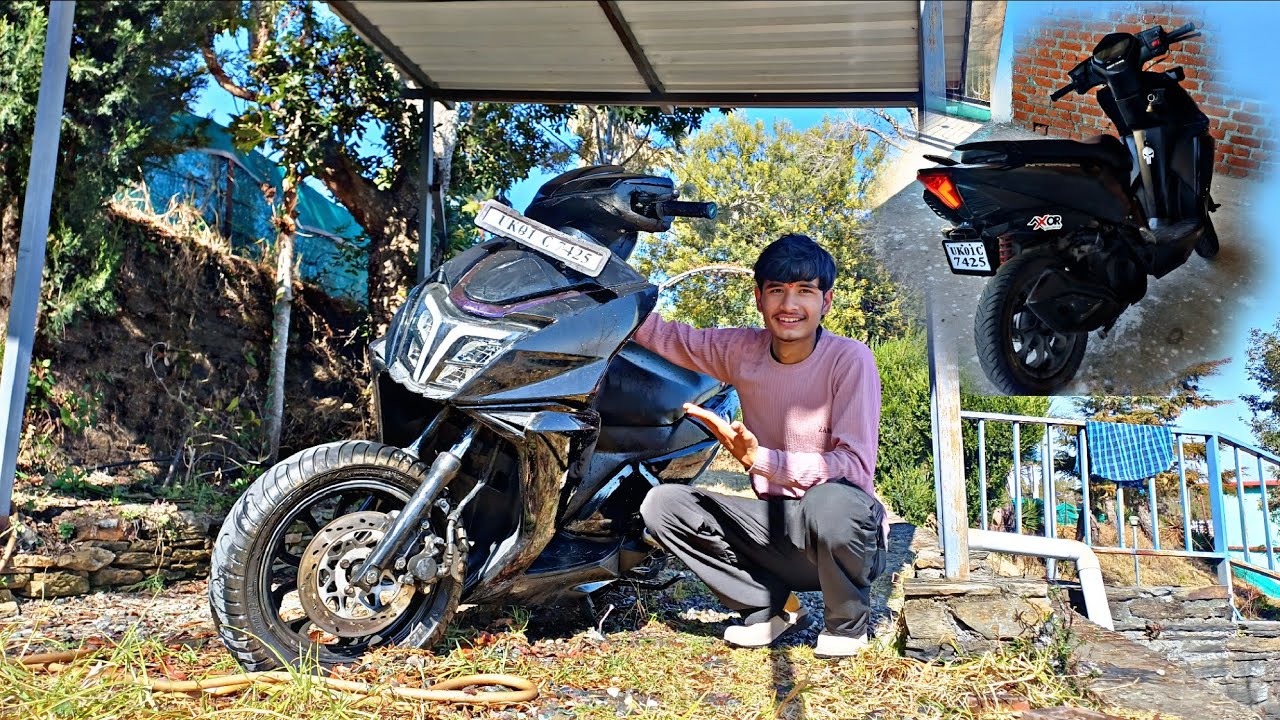 Finally Scooty Modified 😊 Washing Or Poulish 2 Bar Hogyi 