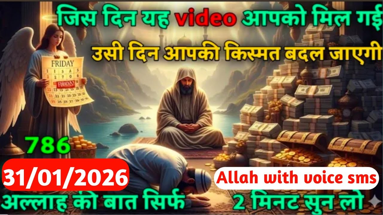✅31January 2026 का अल्लाह का पैगाम भूलकर भी नजरअंदाज मत करना वरना जिंदगी भर रोना पड़ेगा #Islamic 