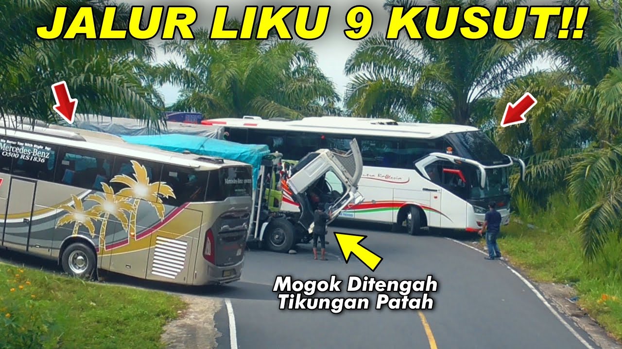 LIKU 9 KUSUT‼️TRUCK TIBA-TIBA RUSAK DITIKUNGAN PATAH