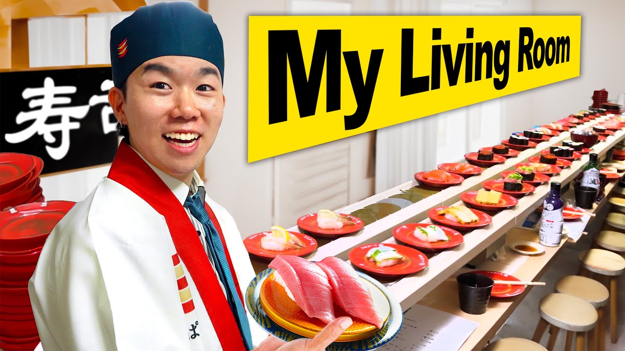 I Opened A REAL SUSHI RESTAURANT In My Living Room